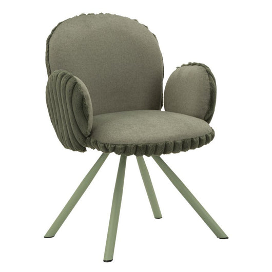 Set di 3 Pouf MF888, Verde, Poliestere, 64x68x83 cm, Seven Design