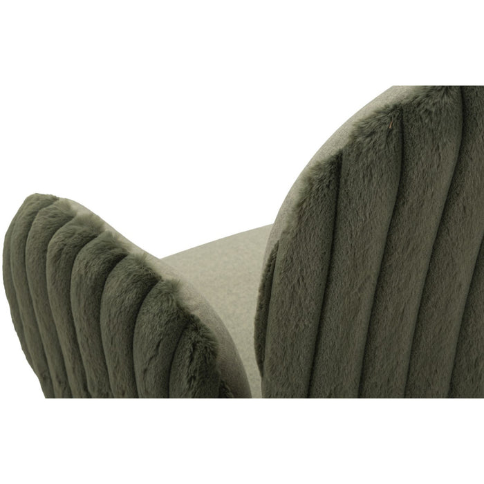 Set di 3 Pouf MF888, Verde, Poliestere, 64x68x83 cm, Seven Design