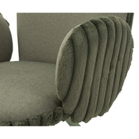 Set di 3 Pouf MF888, Verde, Poliestere, 64x68x83 cm, Seven Design