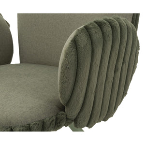 Set di 3 Pouf MF888, Verde, Poliestere, 64x68x83 cm, Seven Design