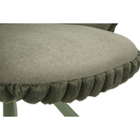 Set di 3 Pouf MF888, Verde, Poliestere, 64x68x83 cm, Seven Design