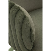 Set di 3 Pouf MF888, Verde, Poliestere, 64x68x83 cm, Seven Design