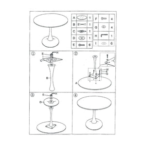 Tavolo MF892, Verde, MDF, 120x120x76 cm, Seven Design