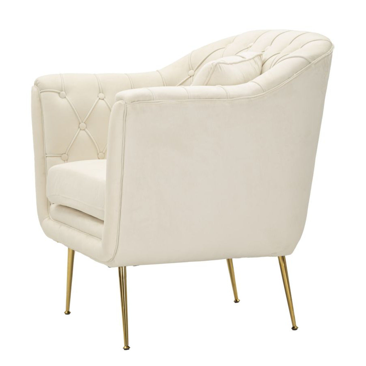 Poltrona MF895, Beige, Poliestere, 88x83x91 cm, Seven Design