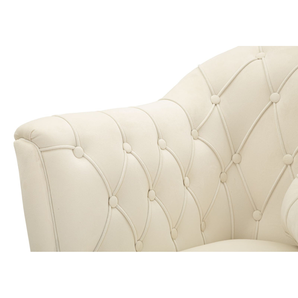 Poltrona MF895, Beige, Poliestere, 88x83x91 cm, Seven Design