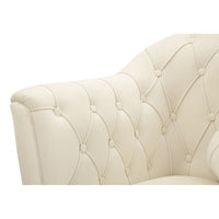 Poltrona MF895, Beige, Poliestere, 88x83x91 cm, Seven Design