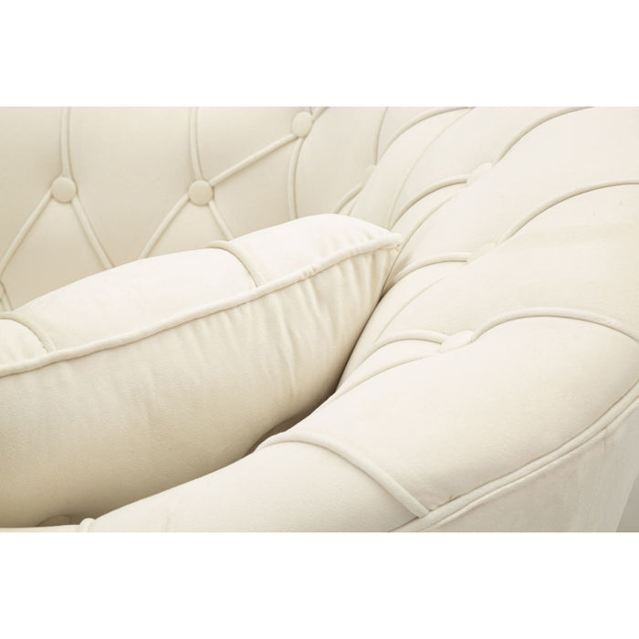 Poltrona MF895, Beige, Poliestere, 88x83x91 cm, Seven Design