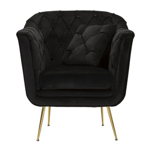 Poltrona MF897, Nero, Poliestere, 88x83x91 cm, Seven Design