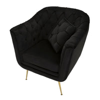 Poltrona MF897, Nero, Poliestere, 88x83x91 cm, Seven Design