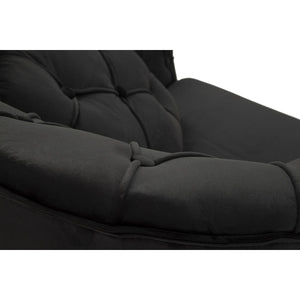 Poltrona MF897, Nero, Poliestere, 88x83x91 cm, Seven Design