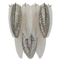 Lampada a Parete MF898, Grigio, Vetro, 24x25x29 cm, Seven Design