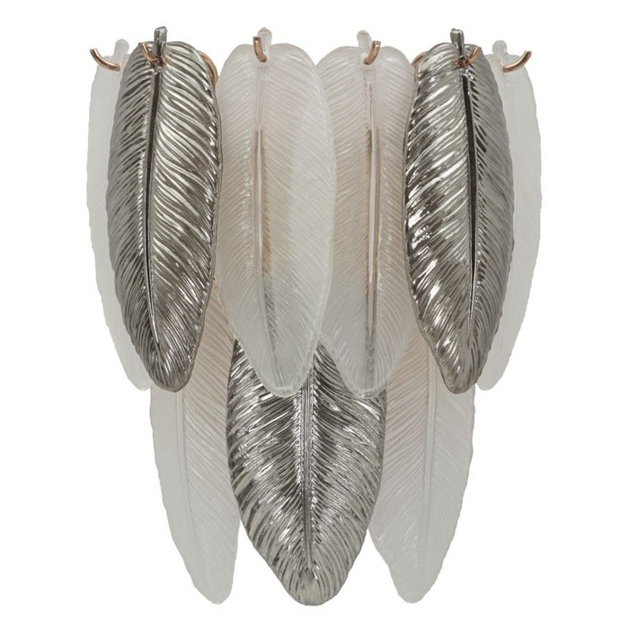 Lampada a Parete MF898, Grigio, Vetro, 24x25x29 cm, Seven Design