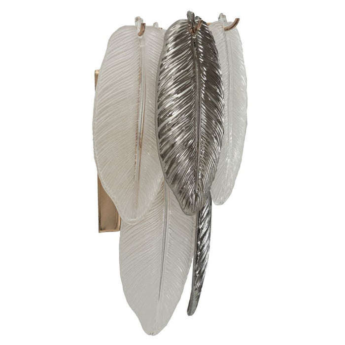 Lampada a Parete MF898, Grigio, Vetro, 24x25x29 cm, Seven Design