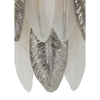 Lampada a Parete MF898, Grigio, Vetro, 24x25x29 cm, Seven Design