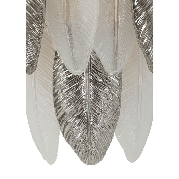 Lampada a Parete MF898, Grigio, Vetro, 24x25x29 cm, Seven Design