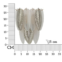 Lampada a Parete MF898, Grigio, Vetro, 24x25x29 cm, Seven Design