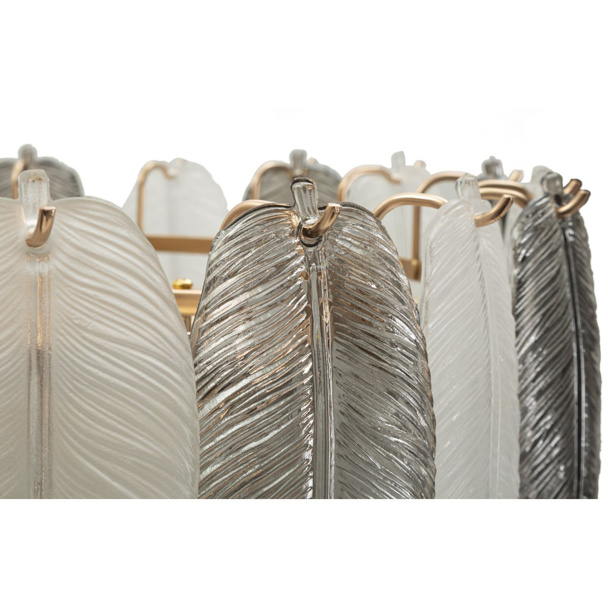 Lampada a Sospensione MF899, Grigio, Vetro, 60x60x40 cm, Seven Design