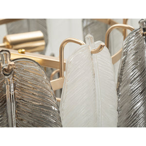 Lampada a Sospensione MF899, Grigio, Vetro, 60x60x40 cm, Seven Design