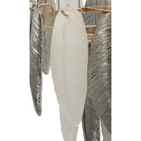 Lampada a Sospensione MF899, Grigio, Vetro, 60x60x40 cm, Seven Design