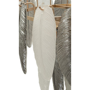 Lampada a Sospensione MF899, Grigio, Vetro, 60x60x40 cm, Seven Design