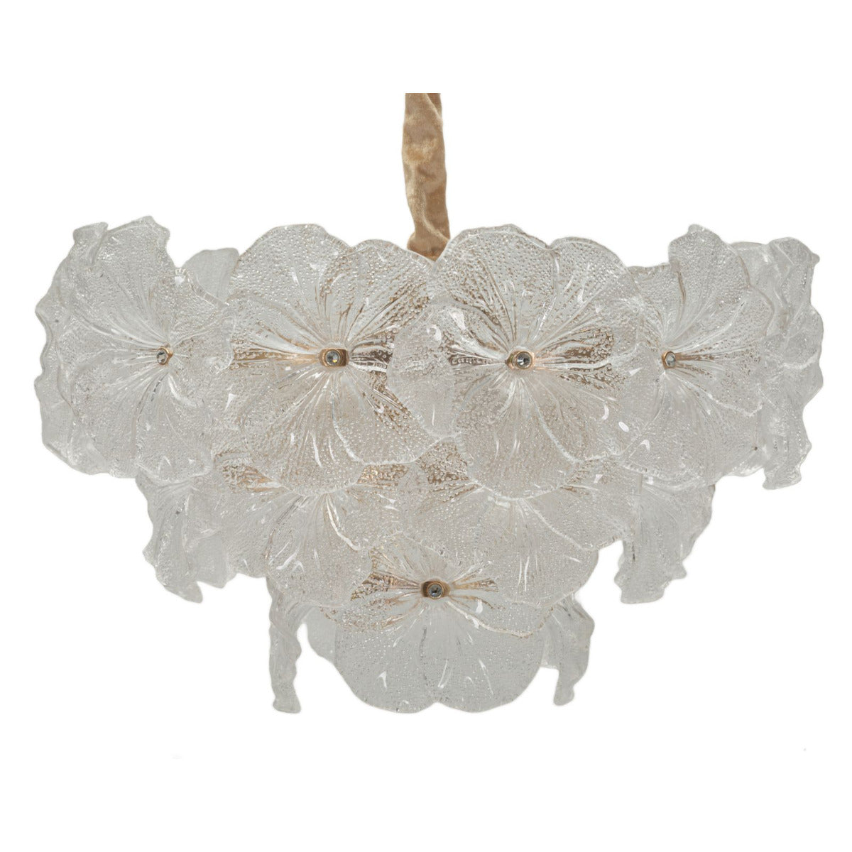 Lampada a Sospensione MF901, Bianco, Vetro, 47x47x30 cm, Seven Design