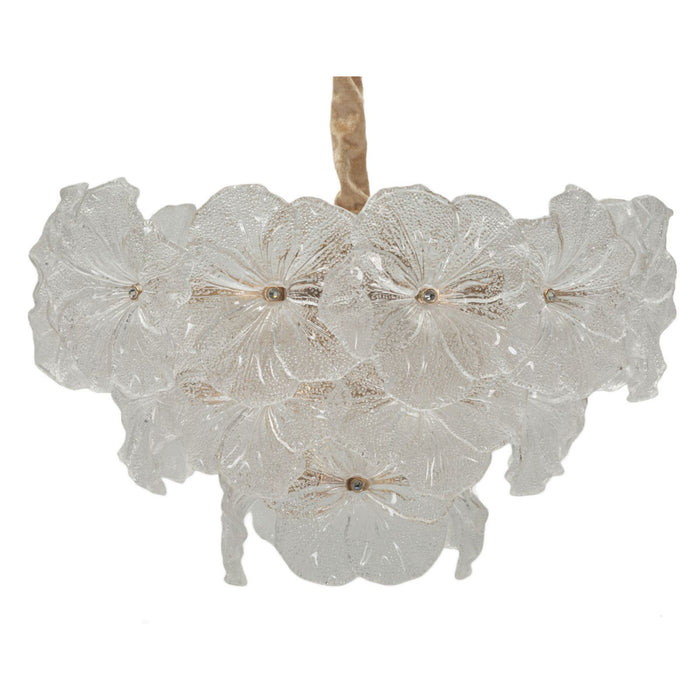 Lampada a Sospensione MF901, Bianco, Vetro, 47x47x30 cm, Seven Design