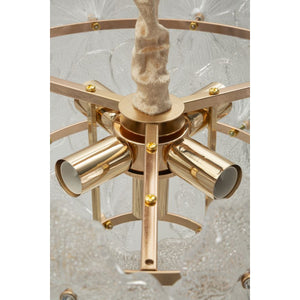 Lampada a Sospensione MF901, Bianco, Vetro, 47x47x30 cm, Seven Design