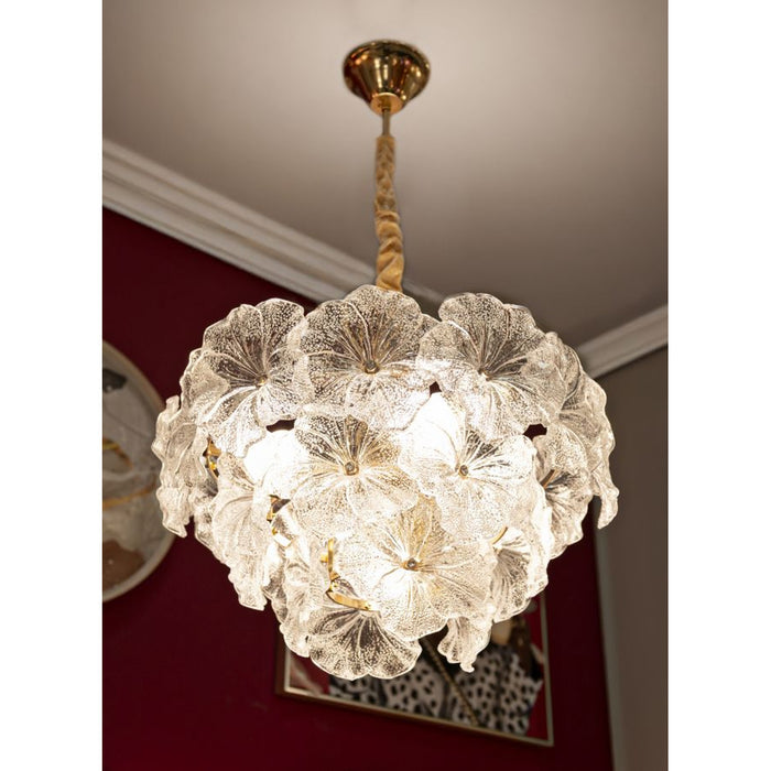 Lampada a Sospensione MF901, Bianco, Vetro, 47x47x30 cm, Seven Design
