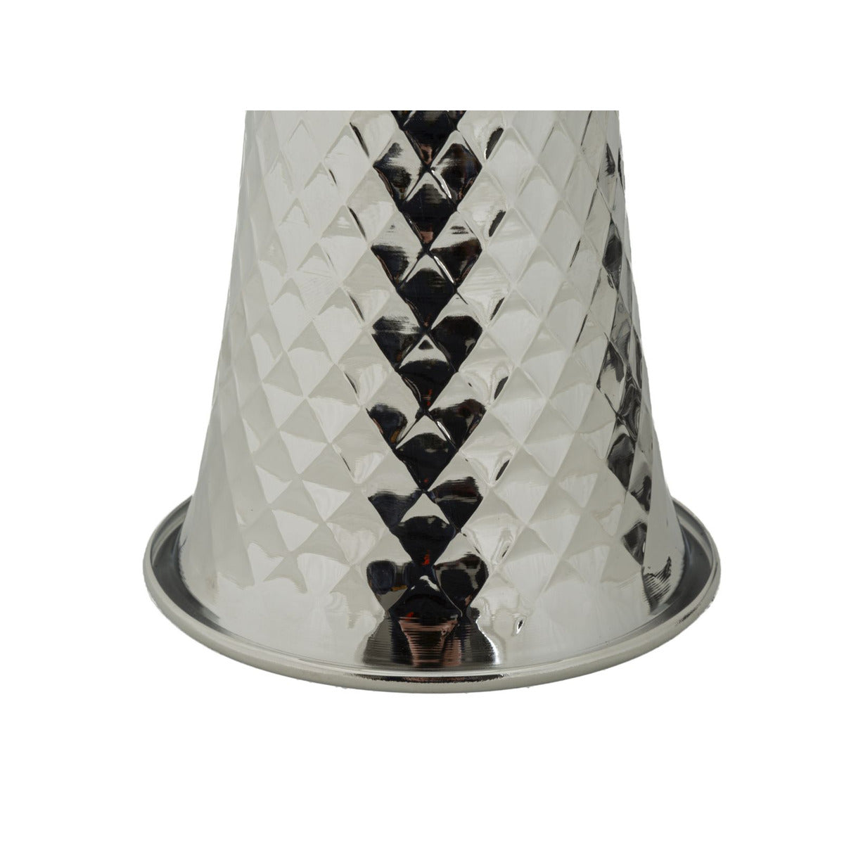 Lampada da Tavolo MF902, Argento, Tessuto, 30x30x54 cm, Seven Design