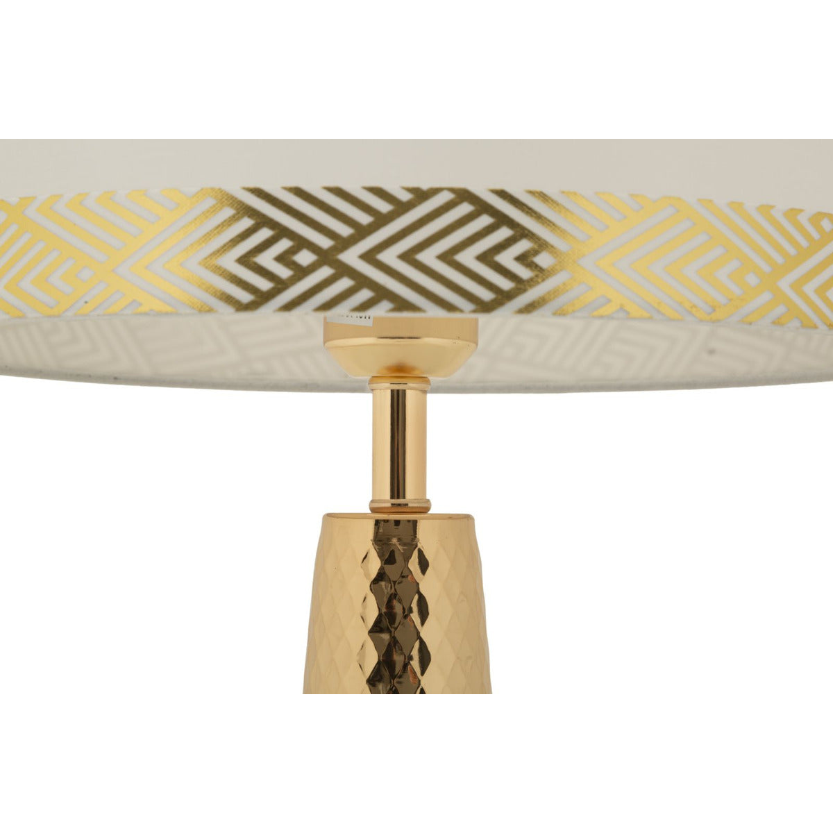 Lampada da Tavolo MF903, Bianco, Tessuto, 30x30x54 cm, Seven Design