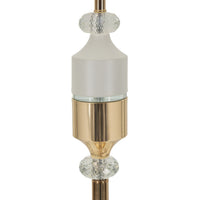 Lampada da Terra MF904, Bianco, Tessuto, 40x40x160 cm, Seven Design