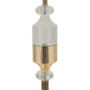 Lampada da Terra MF904, Bianco, Tessuto, 40x40x160 cm, Seven Design