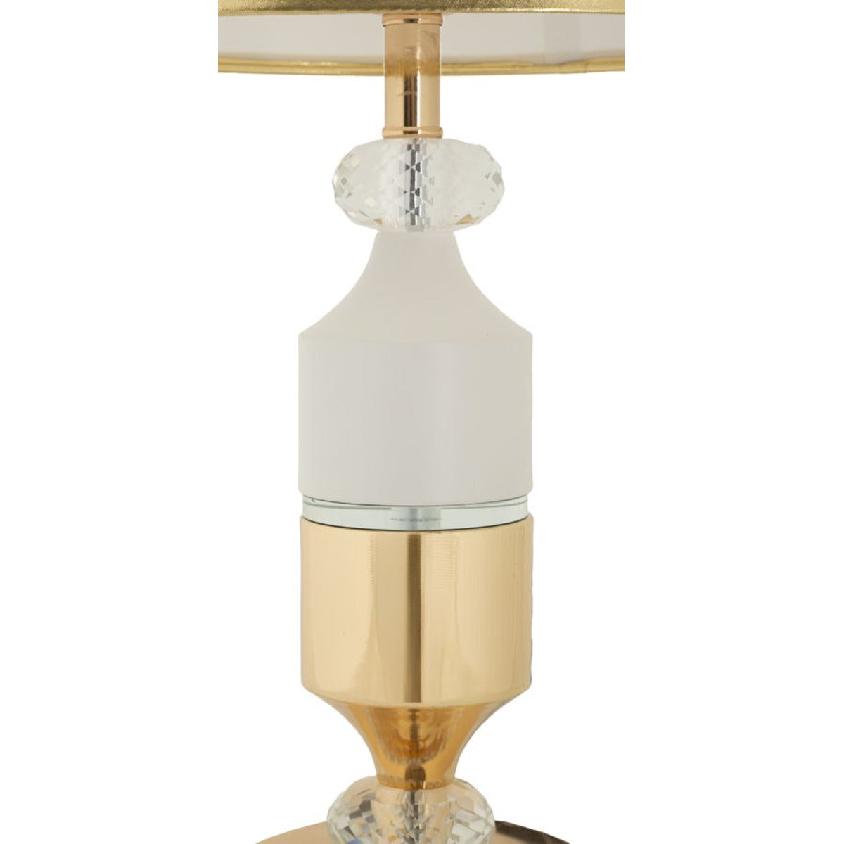 Lampada da Tavolo MF905, Bianco, Tessuto, 30x30x52 cm, Seven Design