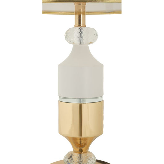 Lampada da Tavolo MF905, Bianco, Tessuto, 30x30x52 cm, Seven Design