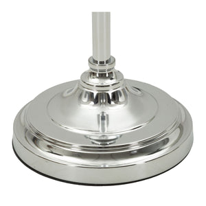 Lampada da Terra MF906, Argento, Tessuto, 40x40x158 cm, Seven Design