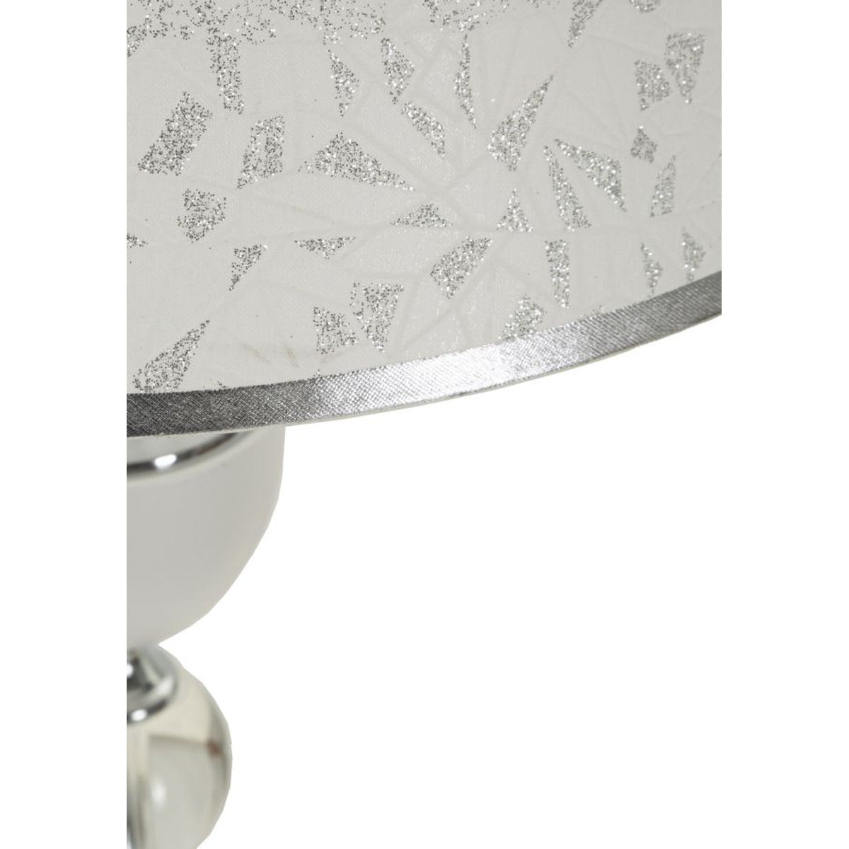 Lampada da Terra MF906, Argento, Tessuto, 40x40x158 cm, Seven Design