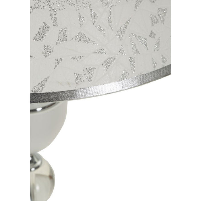 Lampada da Terra MF906, Argento, Tessuto, 40x40x158 cm, Seven Design