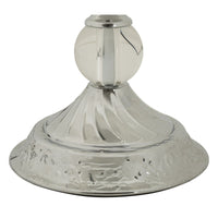 Lampada da Tavolo MF907, Argento, Tessuto, 30x30x54 cm, Seven Design
