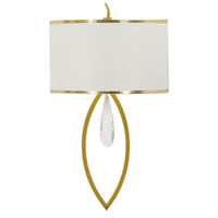 Lampada a Parete MF909, Bianco, Tessuto, 16x15x50 cm, Seven Design