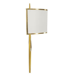 Lampada a Parete MF909, Bianco, Tessuto, 16x15x50 cm, Seven Design