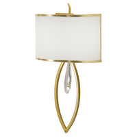 Lampada a Parete MF909, Bianco, Tessuto, 16x15x50 cm, Seven Design