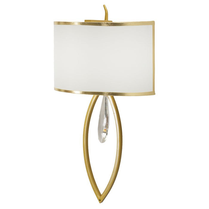 Lampada a Parete MF909, Bianco, Tessuto, 16x15x50 cm, Seven Design
