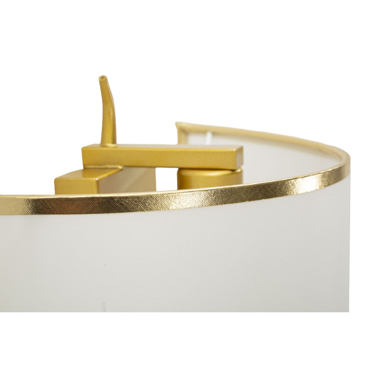 Lampada a Parete MF909, Bianco, Tessuto, 16x15x50 cm, Seven Design