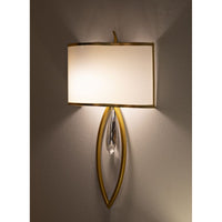 Lampada a Parete MF909, Bianco, Tessuto, 16x15x50 cm, Seven Design