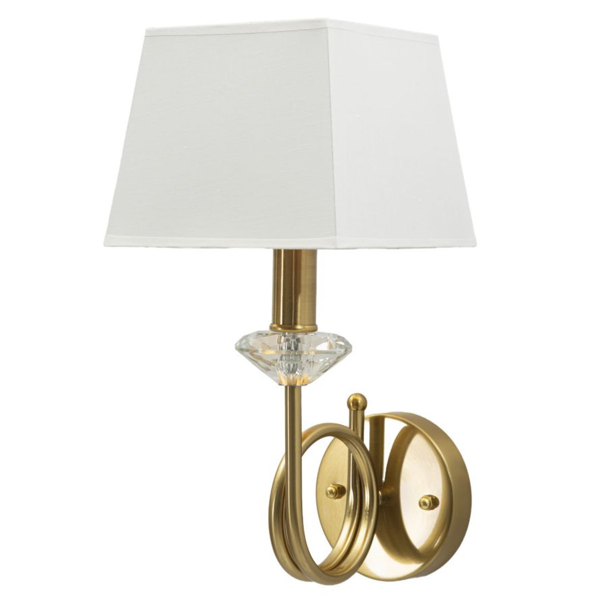 Lampada a Parete MF910, Bianco, Tessuto, 18x24x40 cm, Seven Design