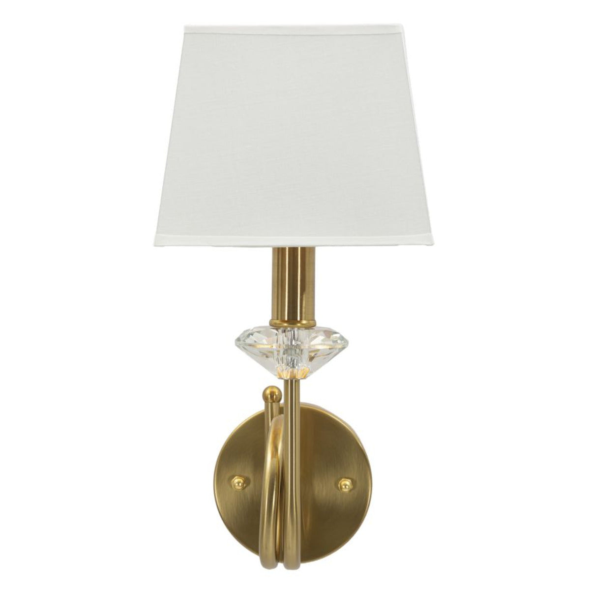 Lampada a Parete MF910, Bianco, Tessuto, 18x24x40 cm, Seven Design