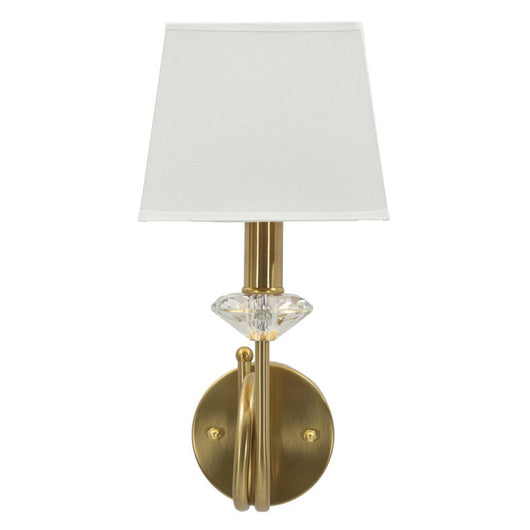 Lampada a Parete MF910, Bianco, Tessuto, 18x24x40 cm, Seven Design