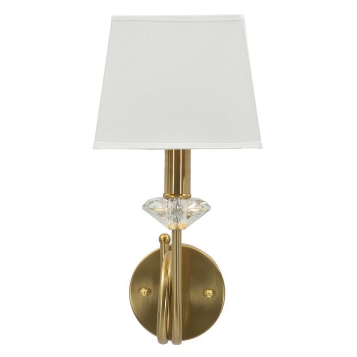 Lampada a Parete MF910, Bianco, Tessuto, 18x24x40 cm, Seven Design