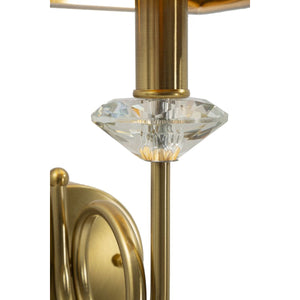 Lampada a Parete MF910, Bianco, Tessuto, 18x24x40 cm, Seven Design