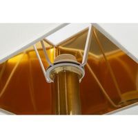 Lampada a Parete MF910, Bianco, Tessuto, 18x24x40 cm, Seven Design